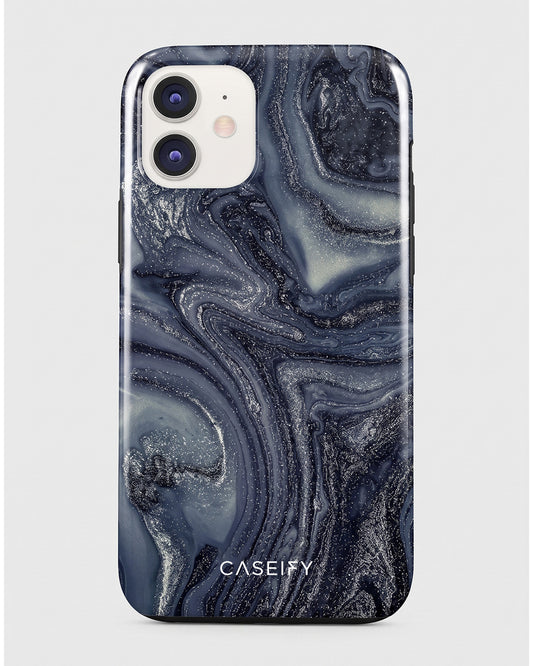 Navy Glitter Marble iPhone 11 Case