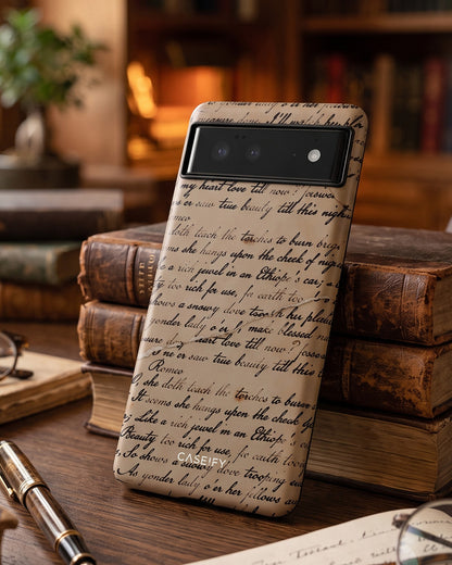 Vintage Script Pixel 6 Pro Case