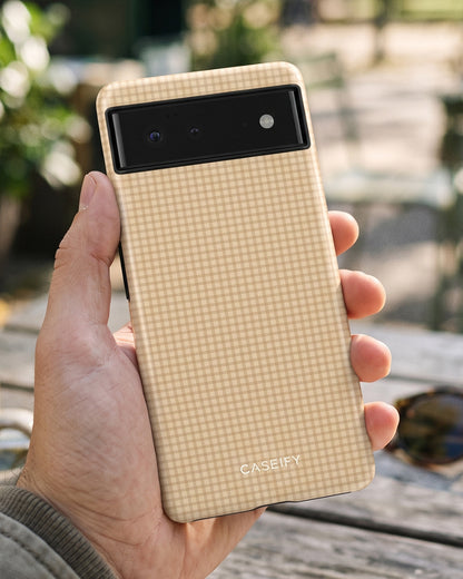 Tan Checkered Pixel 6 Pro Case