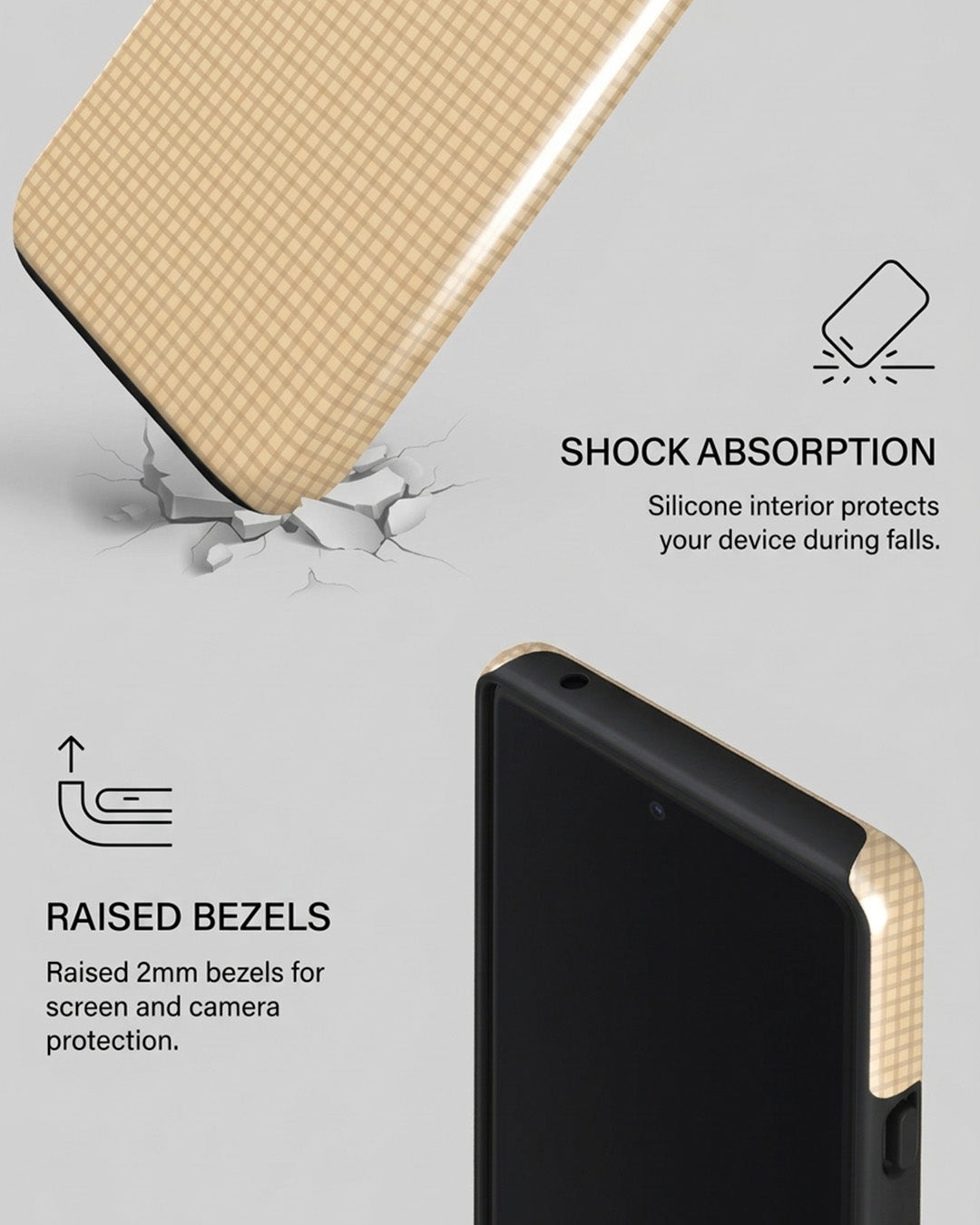 Tan Checkered Pixel 6 Pro Case
