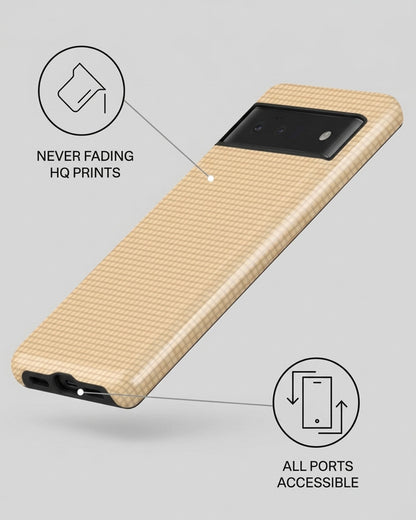 Tan Checkered Pixel 6 Pro Case