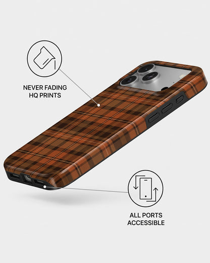 Autumn Plaid iPhone 18 Pro Case