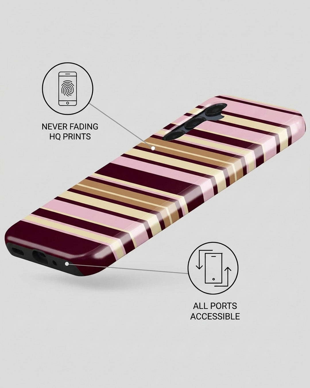Multicolor Horizontal Stripe Samsung Galaxy A16 Case
