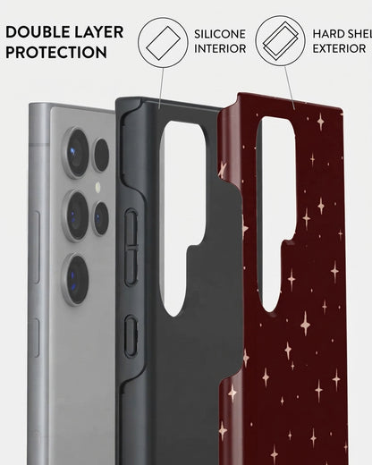Galaxy S24 Maroon Star Case