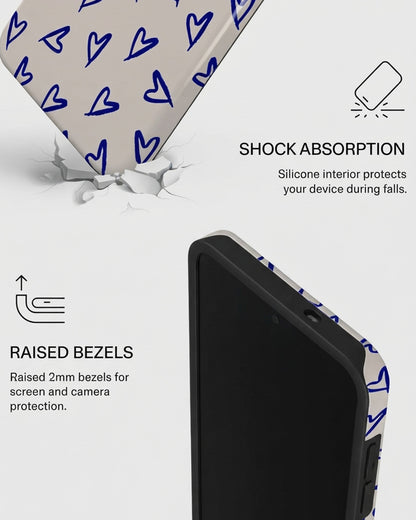 Blue Heart Case for Samsung Galaxy S25 FE
