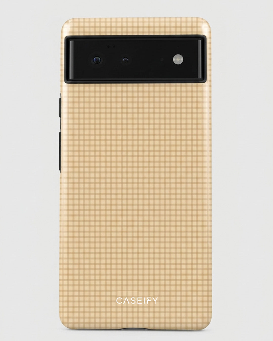 Tan Checkered Pixel 6 Pro Case