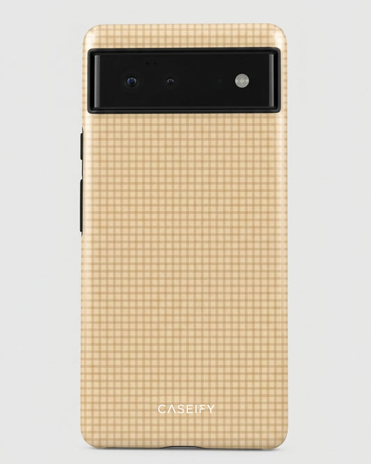 Tan Checkered Pixel 6 Pro Case