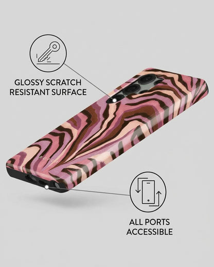 Pink Animal Print Case for Samsung Galaxy S25 Ultra