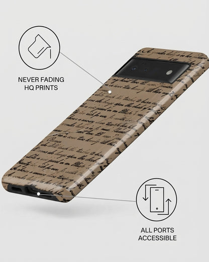 Vintage Script Pixel 6 Pro Case