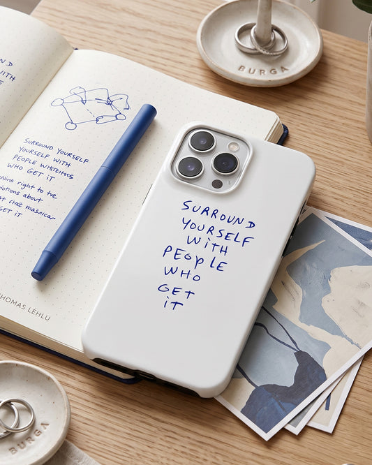 Surround Yourself Quote iPhone 14 Pro Case
