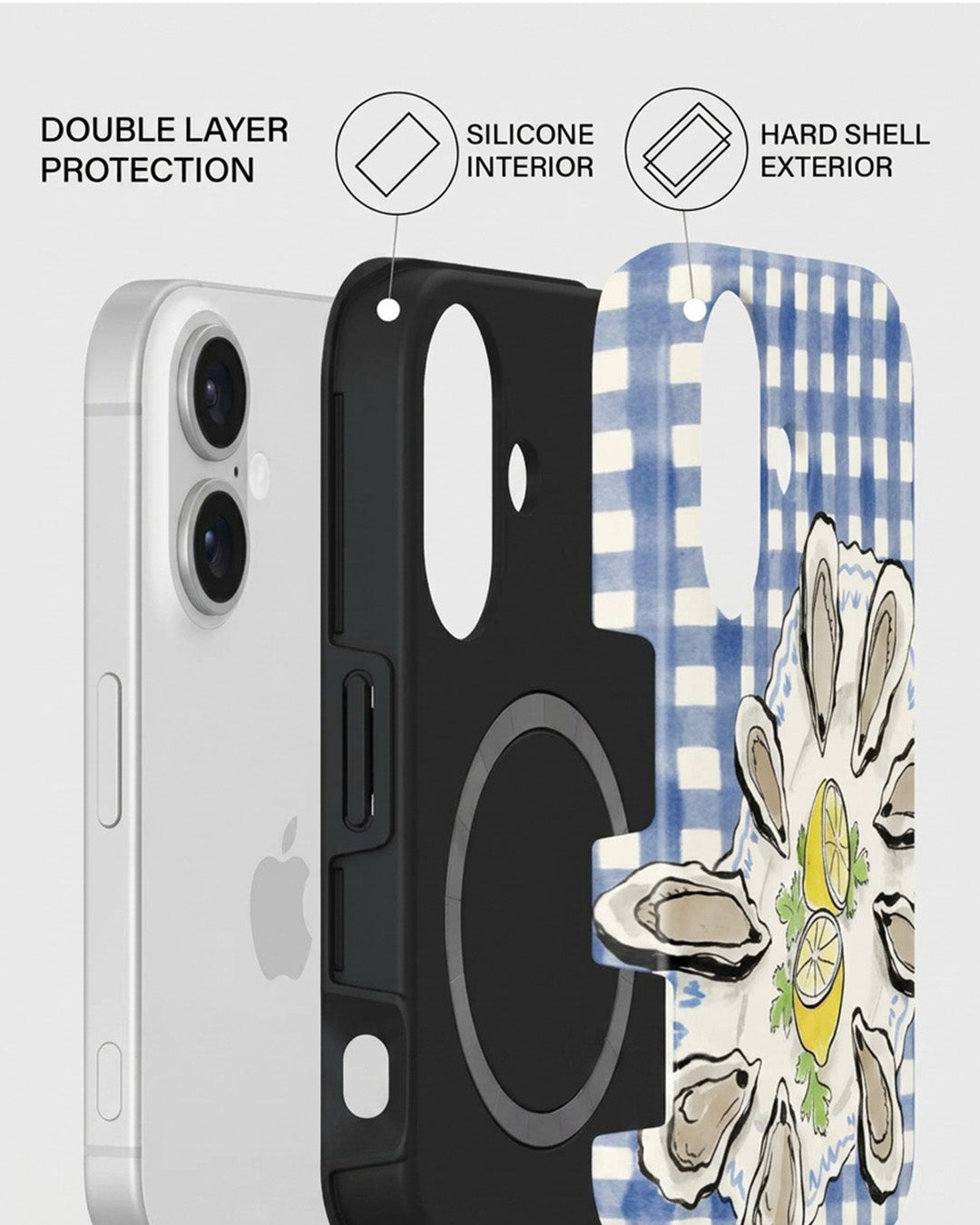 Oysters & Lemon iPhone 16 Plus Case