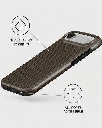 Brown Windowpane Plaid iPhone Air Case