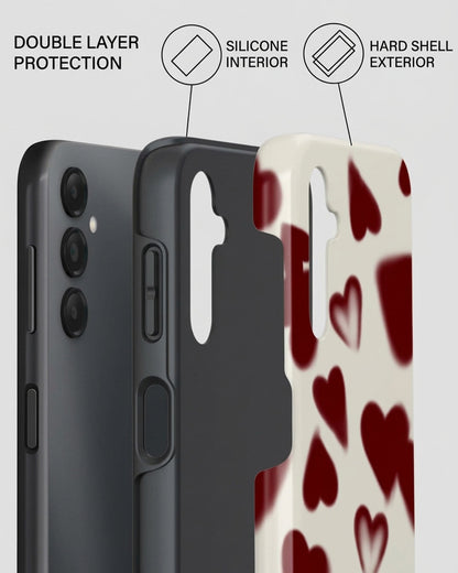 Red Heart Print Samsung Galaxy A25 Case