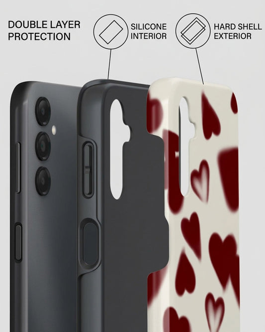 Red Heart Print Samsung Galaxy A25 Case