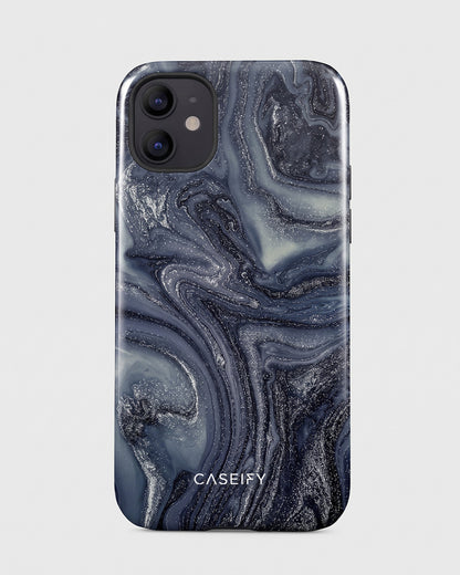 Slate Glitter Marble iPhone 12 Case