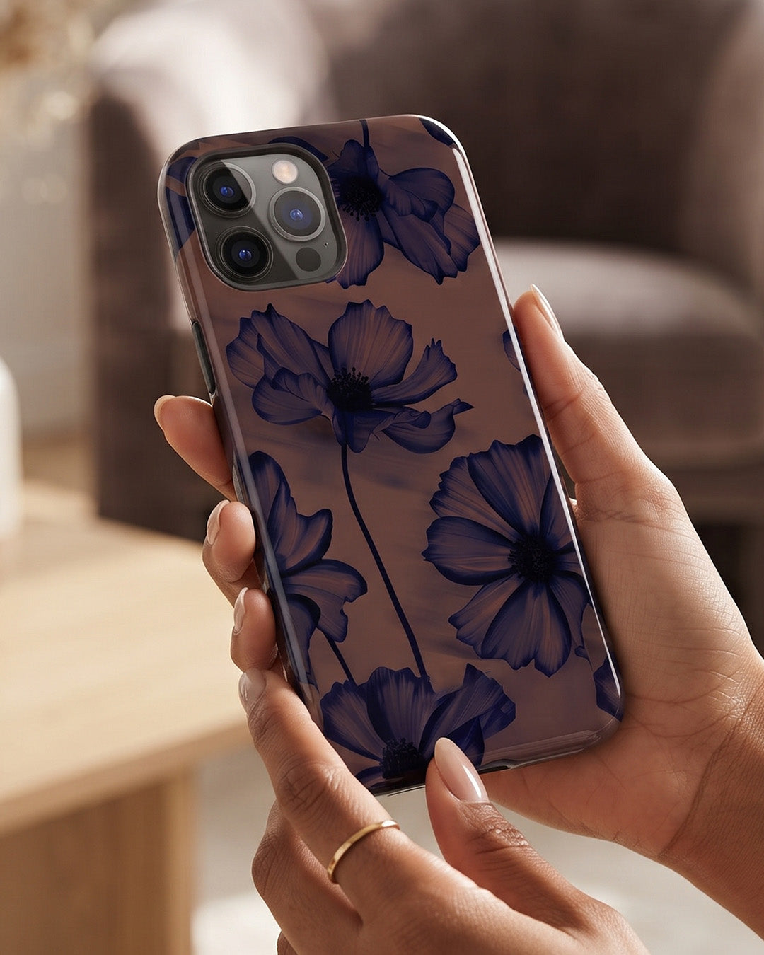 Midnight Cosmos Floral iPhone 12 Pro Case