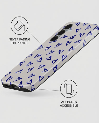 Blue Heart Case for Samsung Galaxy S25 FE