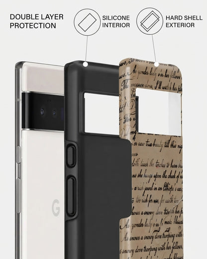 Vintage Script Pixel 6 Pro Case
