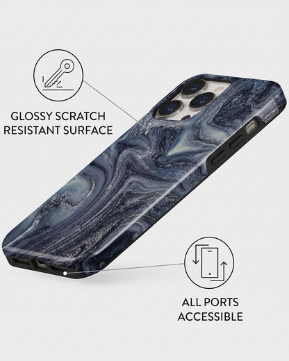 Slate Glitter Marble iPhone 13 Pro Max Case