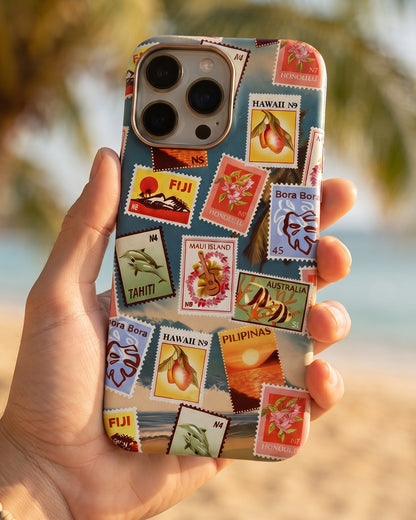 Island Postage Stamps iPhone 14 Pro Max Case