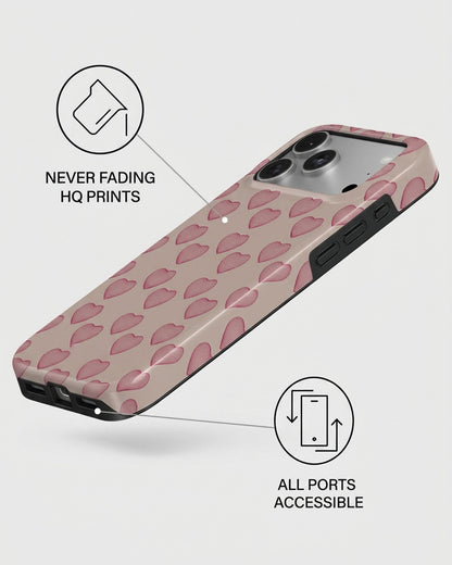 Pink Heart Print iPhone 18 Pro Case