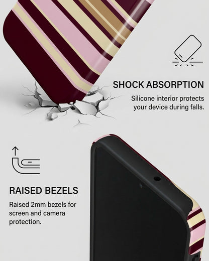 Multicolor Horizontal Stripe Samsung Galaxy A16 Case