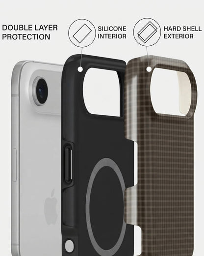 Brown Windowpane Plaid iPhone Air Case
