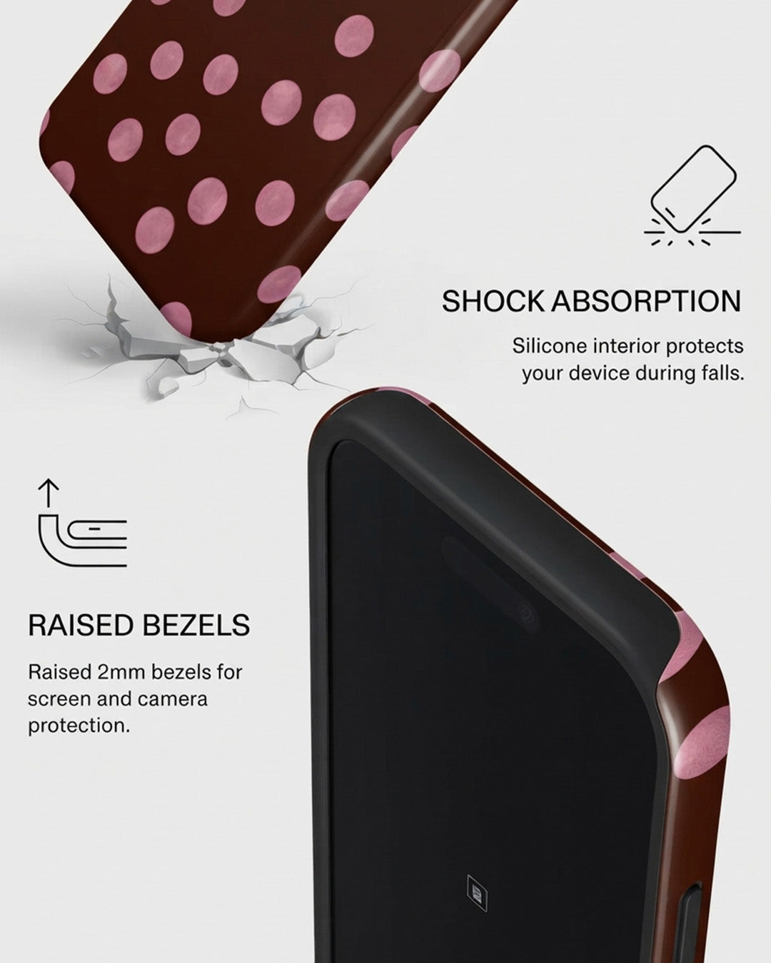 Galaxy A17 Brown Dot Case