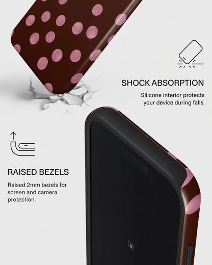 Galaxy A17 Brown Dot Case