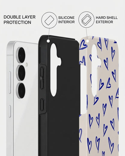 Blue Heart Case for Samsung Galaxy S25 FE