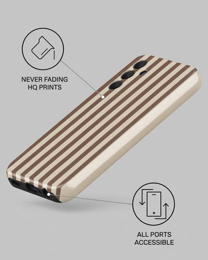 Brown Striped Samsung Galaxy A15 5G Case