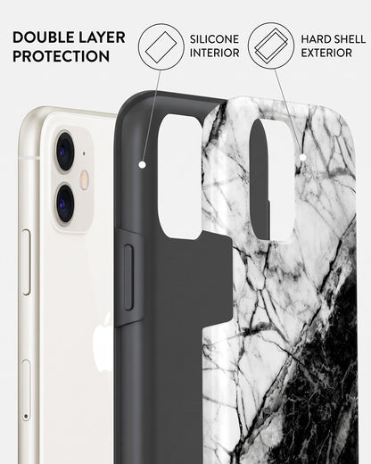 Black & White Marble iPhone 11 Case