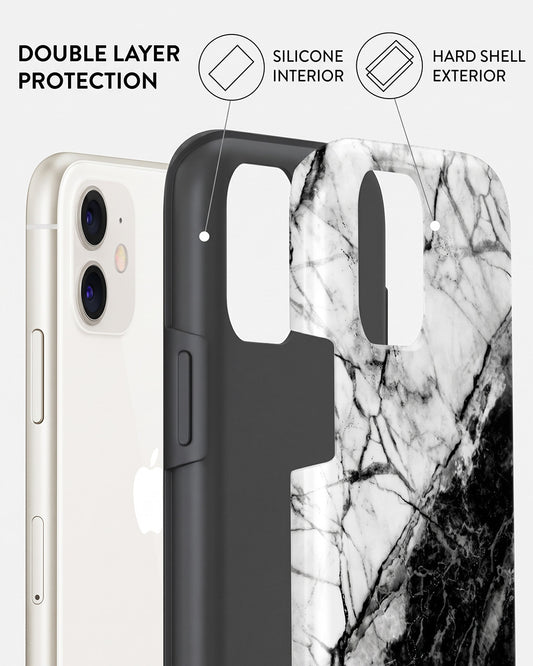 Black & White Marble iPhone 11 Case