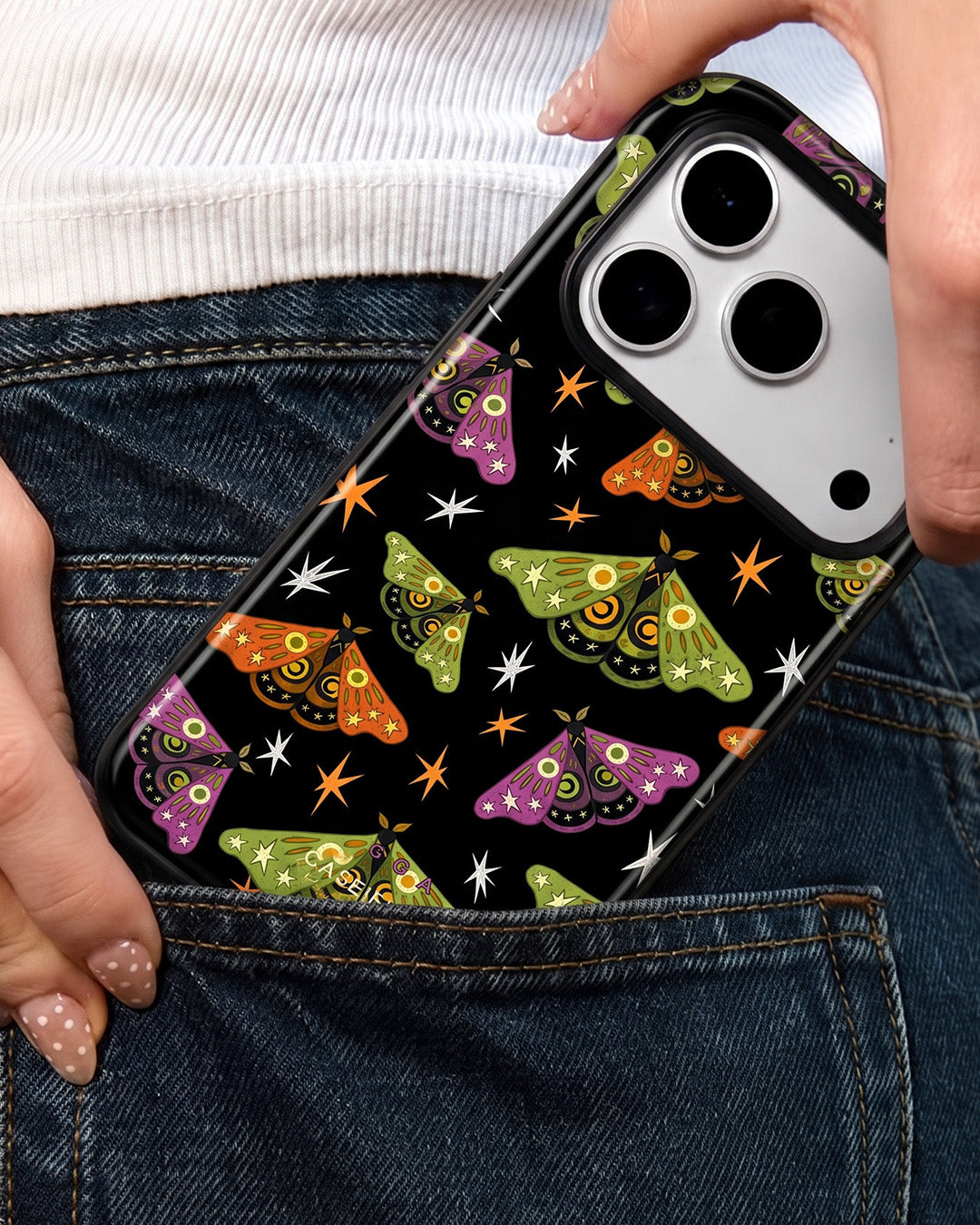 Celestial Moth Star iPhone 18 Pro Case