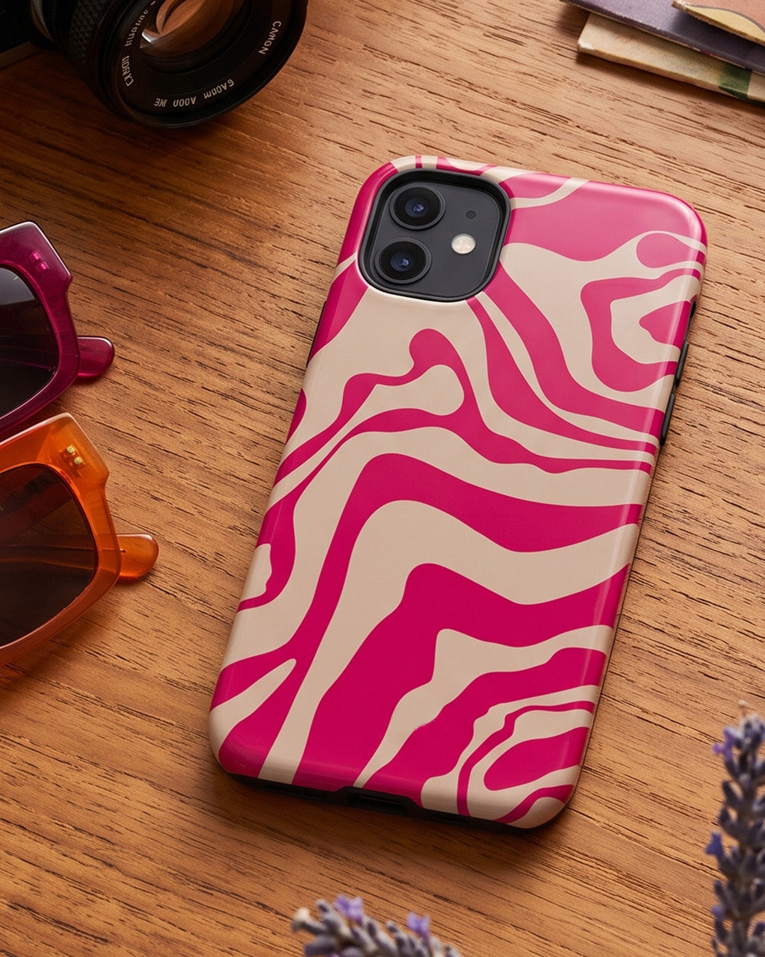 Pink Swirl iPhone 12 Case