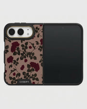Mauve Rose Floral iPhone Duo Case