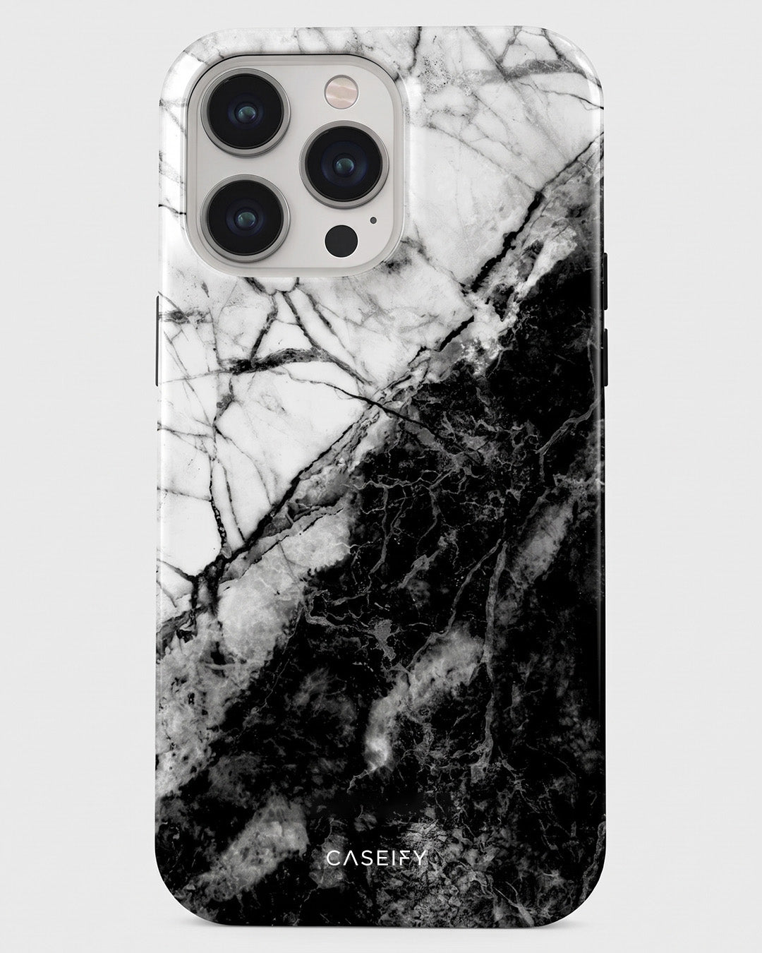 Black & White Marble iPhone 13 Pro Case
