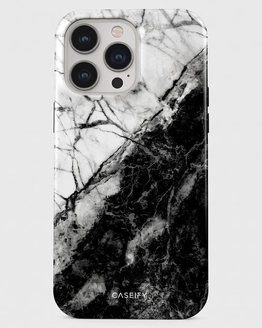Black & White Marble iPhone 13 Pro Case