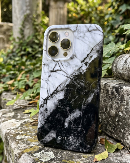 Black & White Marble iPhone 13 Pro Case