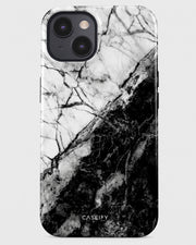 Black & White Marble iPhone 15 Plus Case