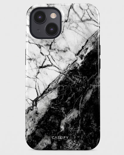 Black & White Marble iPhone 15 Plus Case