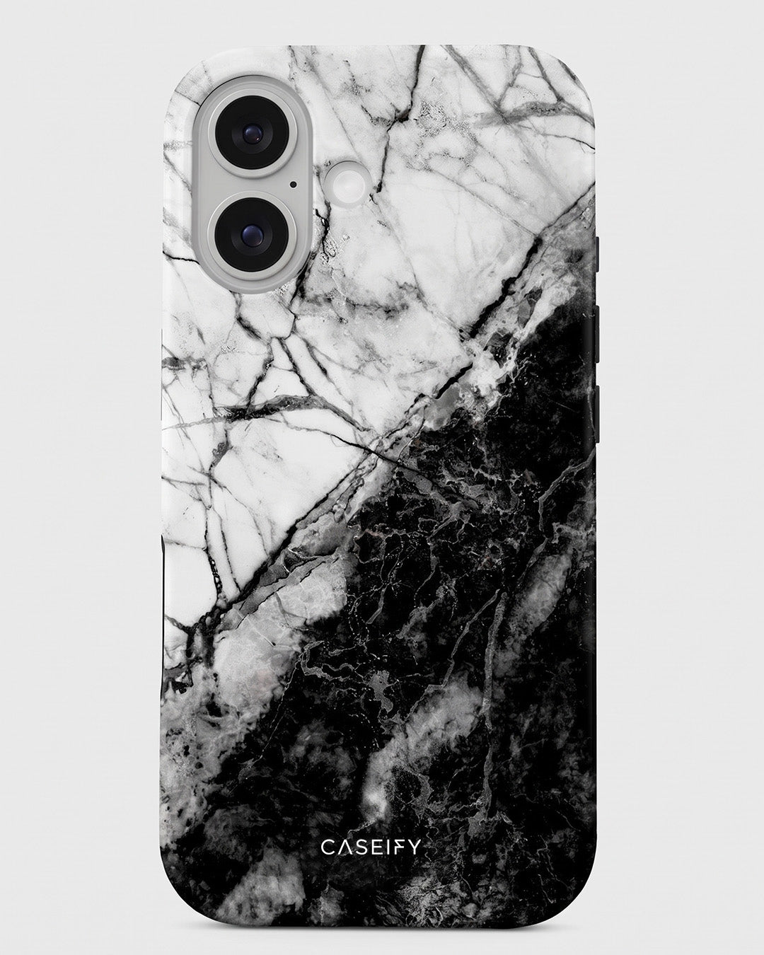 Black & White Marble iPhone 16 Case