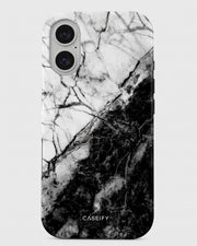 Black & White Marble iPhone 16 Case