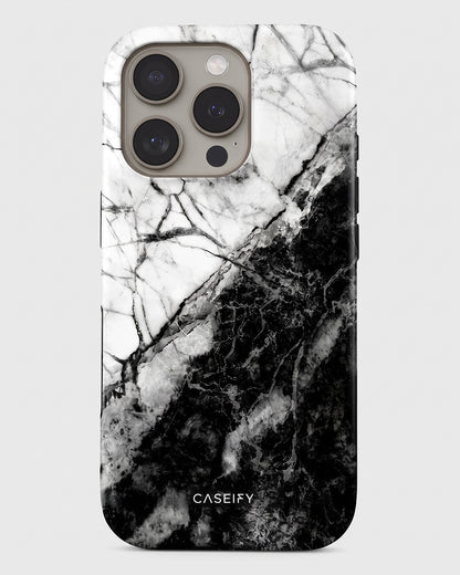 Black & White Marble iPhone 16 Pro Max Case